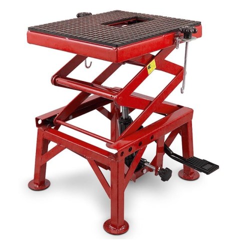 Podnośnik hydrauliczy nożycowy czerwony