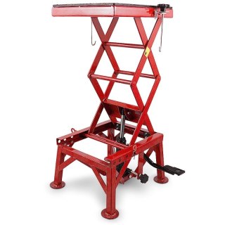 Podnośnik hydrauliczy nożycowy czerwony