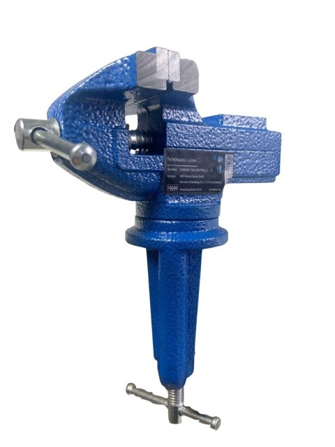 Profesjonalne imadło ślusarskie stołowe 80 mm obrotowe, mocowane na zacisk