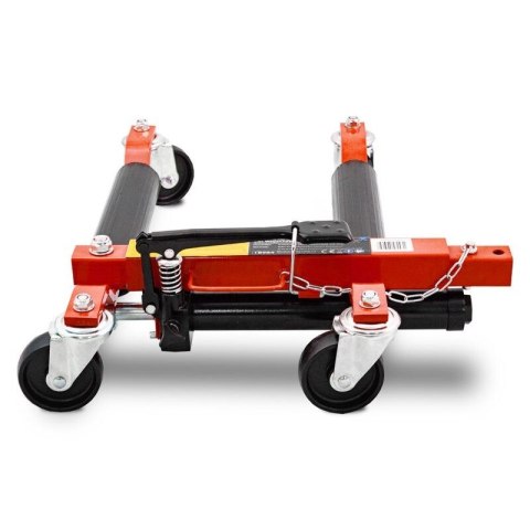 Wózek manewrowy hydrauliczny pod koła 2 sztuki czerwony