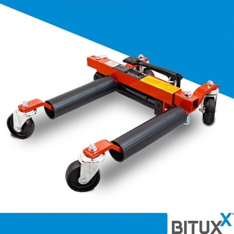 Wózek manewrowy hydrauliczny pod koła 4 sztuki czerwony