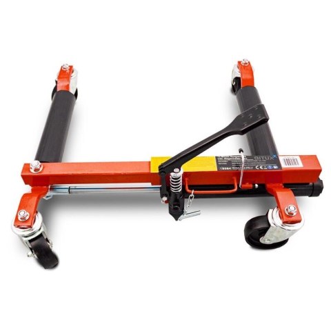 Wózek manewrowy hydrauliczny pod koła 4 sztuki czerwony