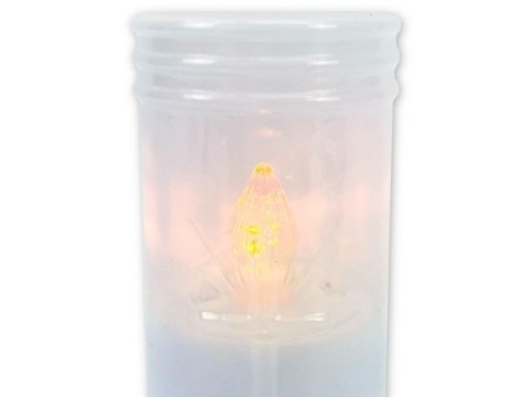 Świeczka LED/wkład do zniczy 13,5cm z krzyżem 42099