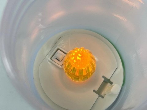 Świeczka LED/wkład do zniczy 13,5cm z krzyżem 42099