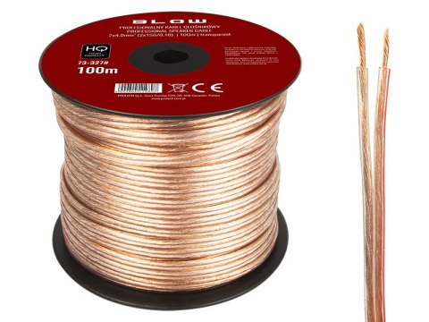 73-327# Przewód głośnikowy 2x4,00mm przezroczysty