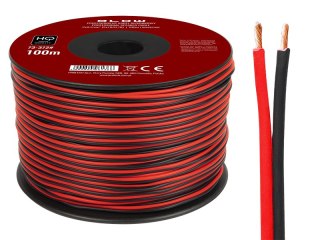 73-372# Przewód głośnikowy 2x0,50mm czarno-czerwony