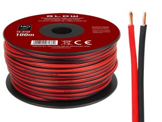 73-374# Przewód głośnikowy 2x1,00mm czarno-czerwony