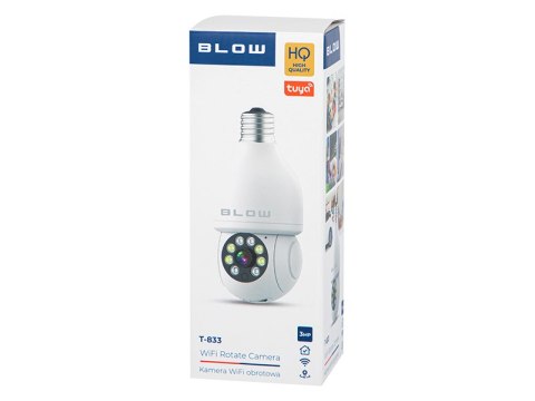 78-653# Kamera blow wifi tuya 3mp żarówka t-833 obrotowa ptz