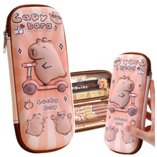 Piórnik Przybornik Szkolny Kapibara Na Hulajnodze 23cm