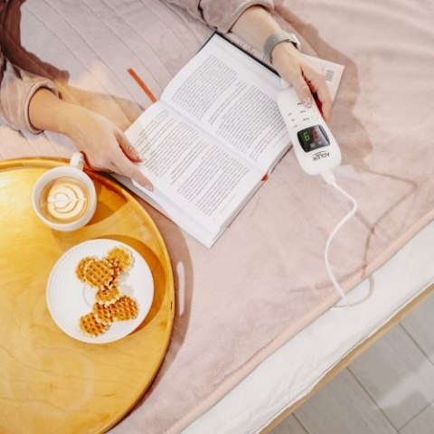 AD 7443 Koc elektryczny - super miękki nakładany z pilotem lcd | 160x180 cm