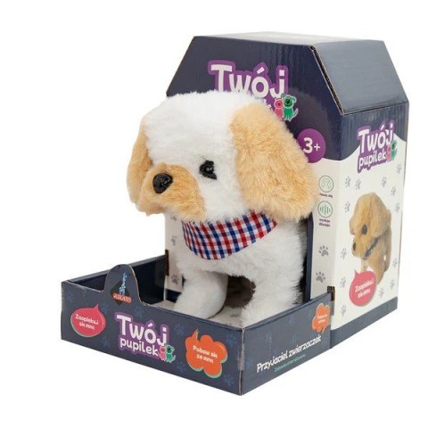 Maskotka interaktywna twój pupilek - piesek biały