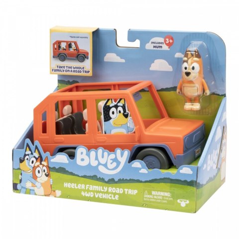 Zestaw bluey samochód 4 x4 chilli