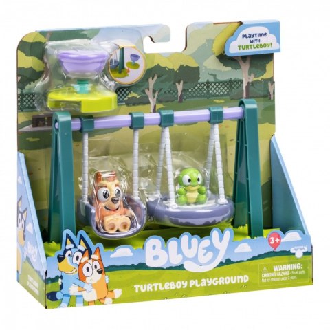 Bluey zestaw z figurkami żółw i huśtawka