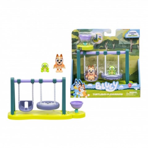 Bluey zestaw z figurkami żółw i huśtawka