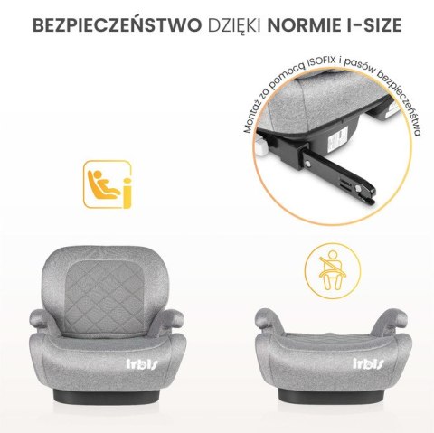 FOTELIK IRBIS I-SIZE GREY MELANGE (125-150)