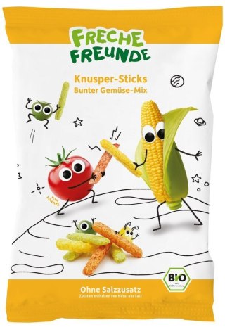 CHRUPKI KUKURYDZIANO - WARZYWNE OD 1 ROKU BIO 30 g - FRECHE FREUNDE