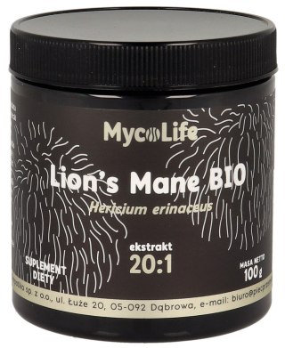 GRZYBY SOPLÓWKA JEŻOWATA (LION'S MANE) EKSTRAKT BEZGLUTENOWY BIO 100 g - PIĘĆ PRZEMIAN