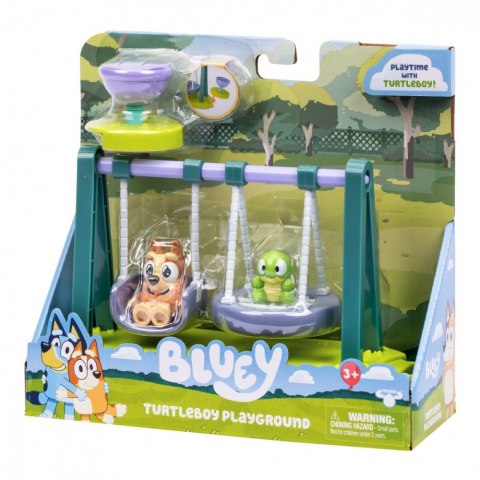 Bluey zestaw z figurkami żółw i huśtawka