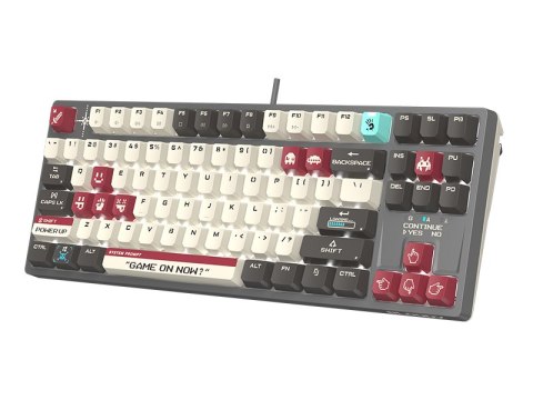 Klawiatura mechaniczna A4TECH BLOODY S87 Pixels Red USB (BLMS RED Plus Switches)