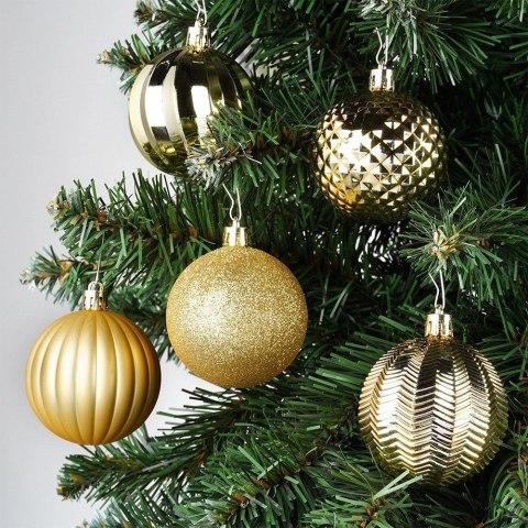 Bombki choinkowe nietłukące złote 6 cm 25 szt.