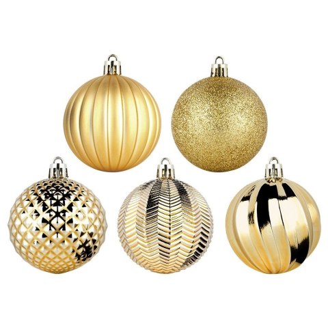 Bombki choinkowe nietłukące złote 6 cm 25 szt.