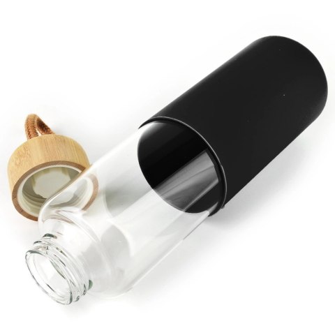 Butelka na wodę szklana z silikonowym pokrowcem 600 ml