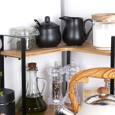 Cukierniczka i mlecznik porcelanowe czarne 3el.