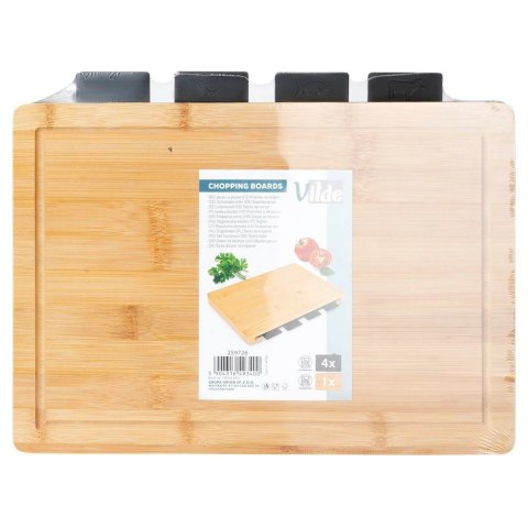 Deski do krojenia ze stojakiem 5 el.