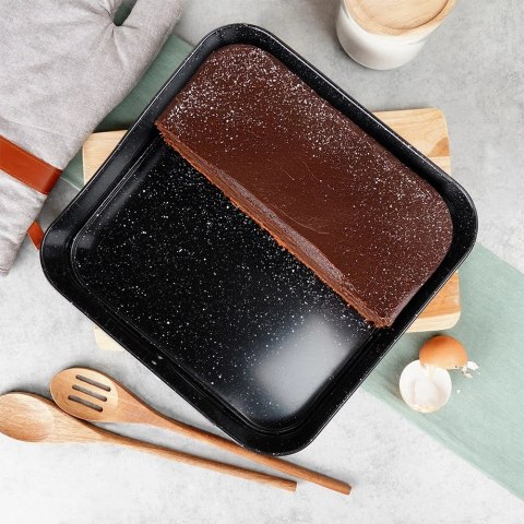 Forma do pieczenia rozpinana granitowa 28x28x6,8 cm