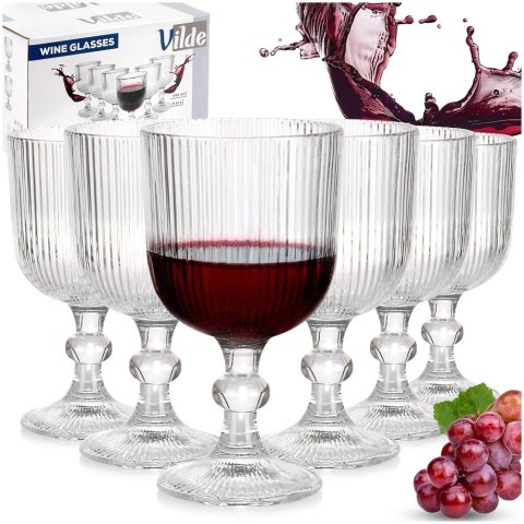 Kieliszki do wina szklane 340 ml 6 szt.