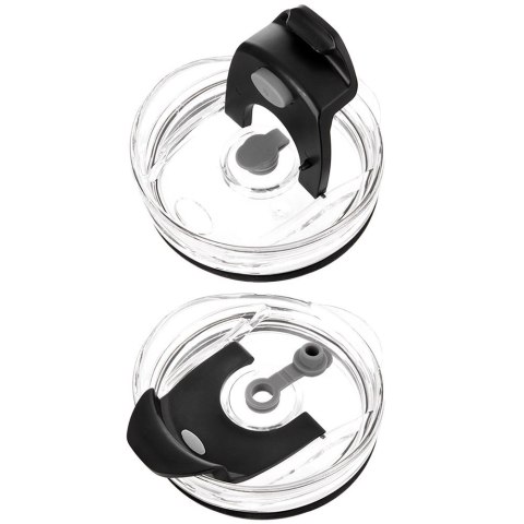 Kubek termiczny stalowy czarny z uchwytem TERMO 1,2 l