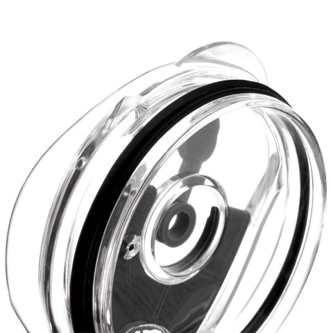 Kubek termiczny stalowy czarny z uchwytem TERMO 1,2 l