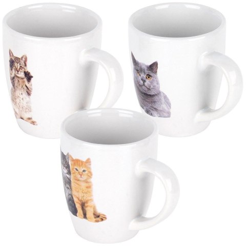 Kubki ceramiczne koty 220 ml 3 szt.