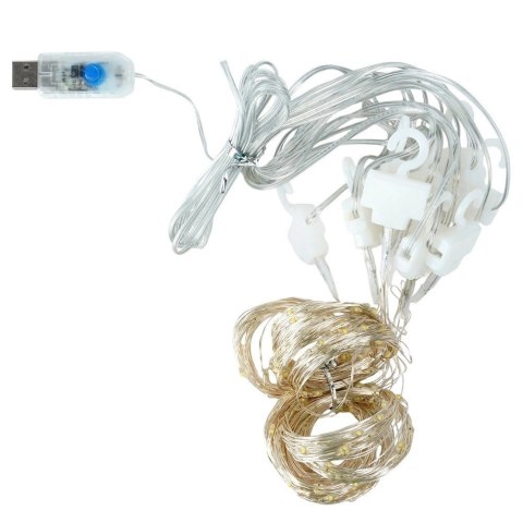 Kurtyna świetlna z pilotem 300 LED 3 m