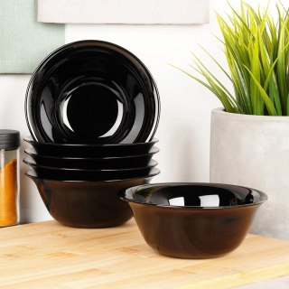 Miseczki szklane czarne 300 ml 6 szt.