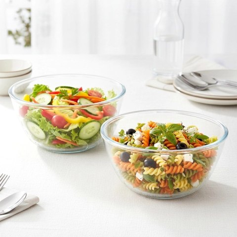 Miska sałatkowa szklana 17 cm, 1 l 2 szt.