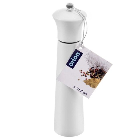 Młynek do pieprzu i soli drewniany biały 21,5 cm