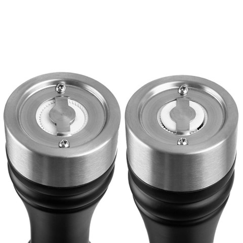 Młynek do pieprzu i soli drewniany czarny 21,5 cm