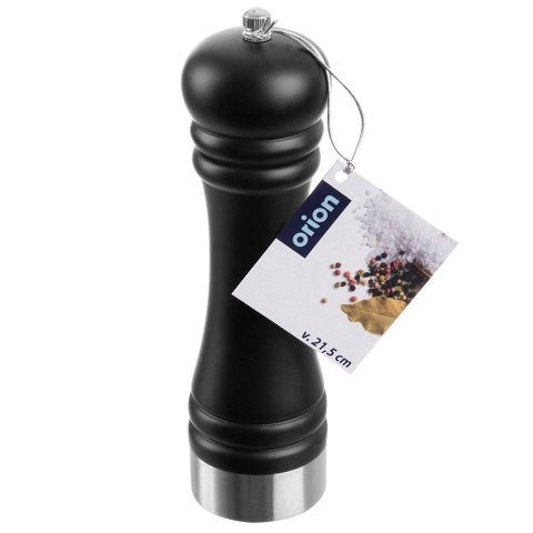 Młynek do pieprzu i soli drewniany czarny 21,5 cm