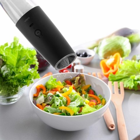 Młynek do pieprzu i soli elektryczny z ładowarką 20 cm