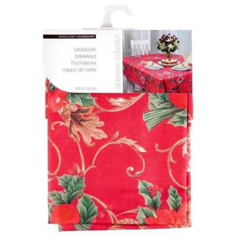 Obrus świąteczny plamoodporny 180x130 cm