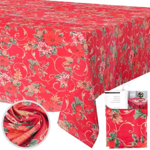Obrus świąteczny plamoodporny 180x130 cm