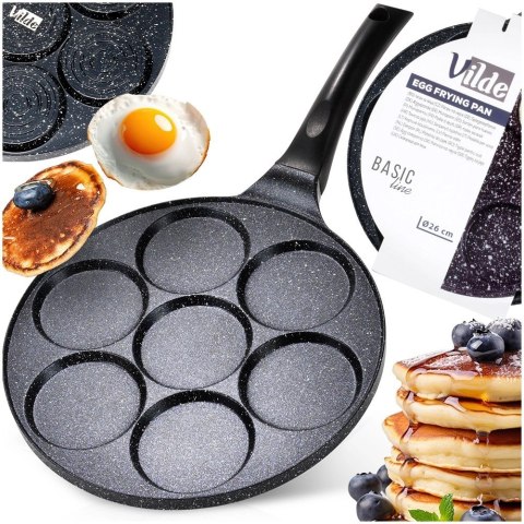 Patelnia do jajek granitowa 7 otworów BASIC LINE 26 cm