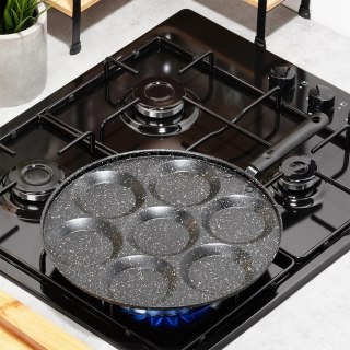 Patelnia do jajek granitowa 7 otworów BASIC LINE 30 cm