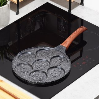 Patelnia do jajek granitowa 7 otworów BLACK&WOOD 26 cm