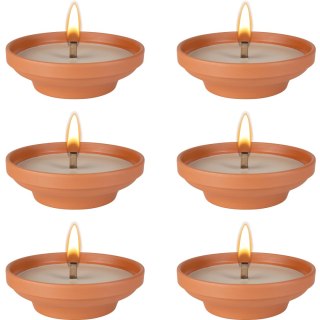 BISPOL - Znicz Ceramiczny Otwarty C004 - 6 szt.