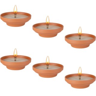 BISPOL - Znicz Ceramiczny Otwarty C004 - 6 szt.