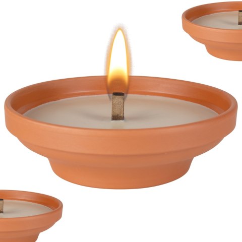 BISPOL - Znicz Ceramiczny Otwarty C004 - 6 szt.