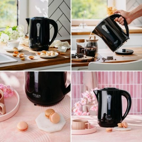 AD 1244 black Czajnik plastikowy 2,5 l