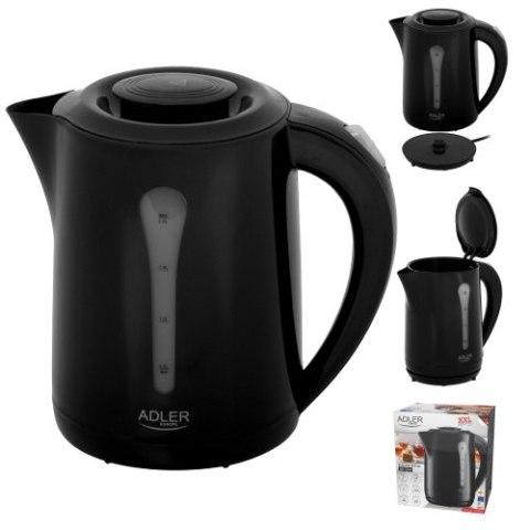 AD 1244 black Czajnik plastikowy 2,5 l